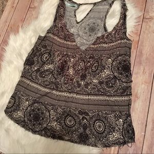 Maurices sleeveless split-neck tops size M